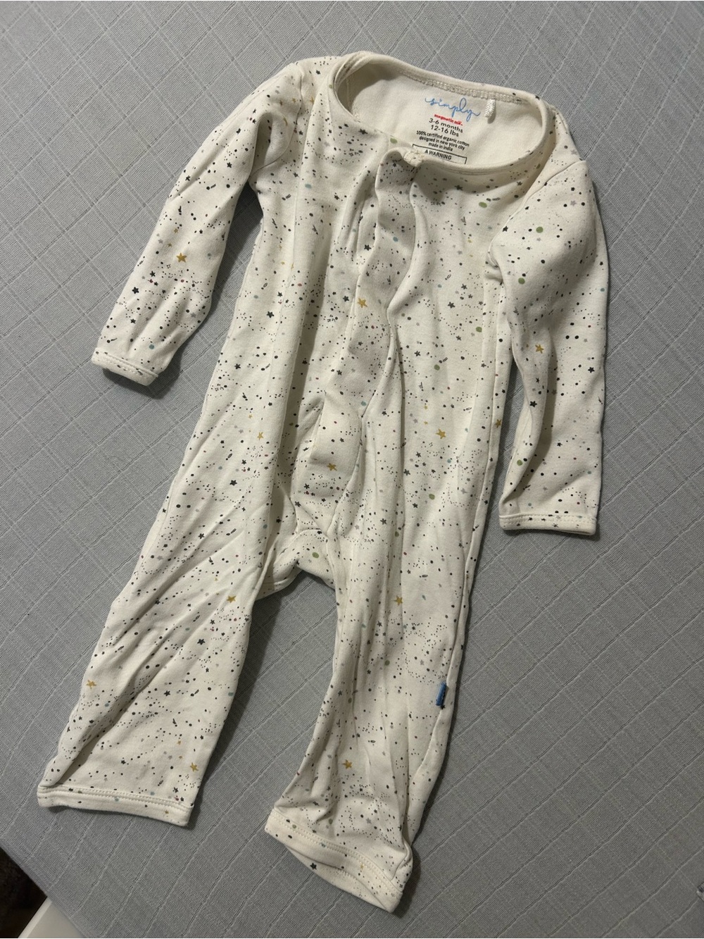 Magnetic Me Cream Star & Speckle Footie
